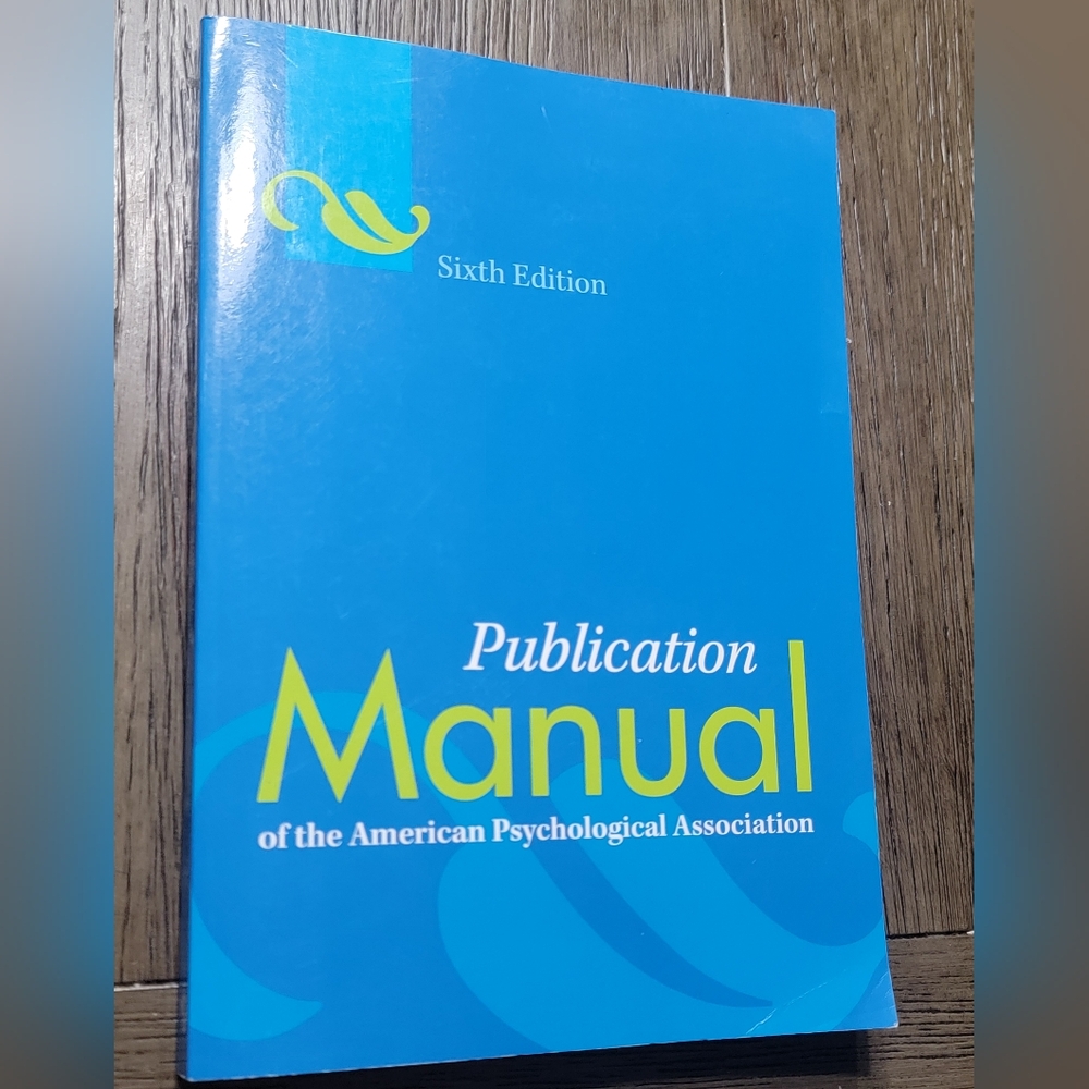 3/$10 Publication Manual of the American Psychological Association 6th edition
